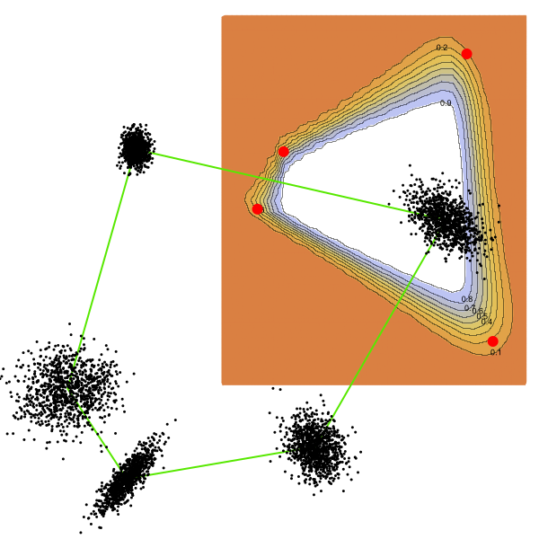 Probabilistic representation of spatial fuzzy sets